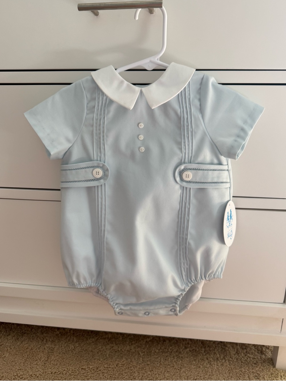 Luli & Me classic tab boy bubble blue
